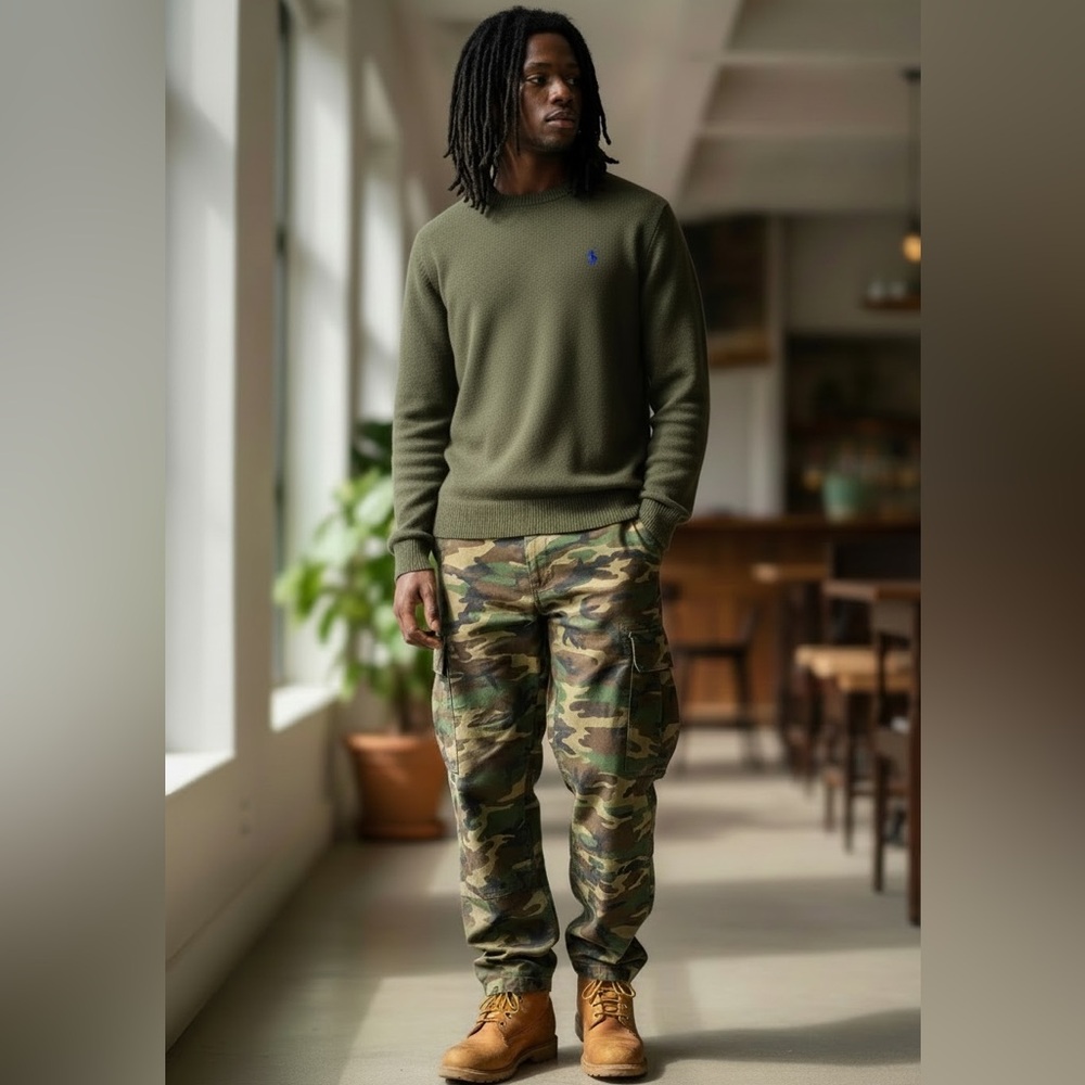 Ralph Lauren Olive Knit Sweater